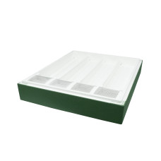 Годівниця корпусна пінополістирол Дадан ділена фарбована зелена
