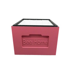 Корпус улья на 10 рамок Дадан Bee Home пенополистирол деленый крашеный (розовый)