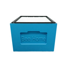 Корпус улья на 10 рамок Дадан Bee Home пенополистирол деленый крашеный (синий)