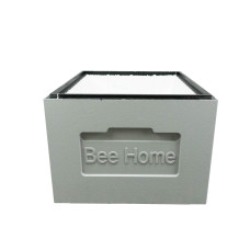 Корпус улья на 10 рамок Дадан Bee Home пенополистирол деленый крашеный (серый)