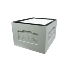 Корпус улья на 10 рамок Дадан Bee Home пенополистирол деленый крашеный (серый)