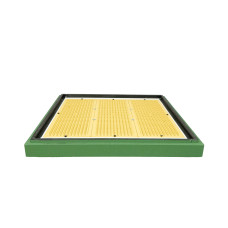 Донний пилковловлювач для 12-ти рамкового вулика Дадан пінополістирольний фарбований зелений