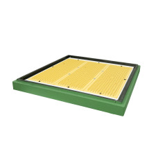 Донний пилковловлювач для 12-ти рамкового вулика Дадан пінополістирольний фарбований зелений