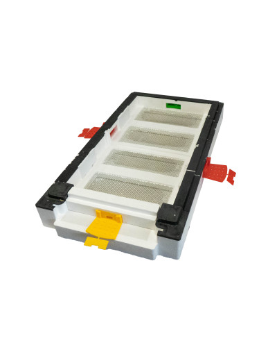 Нуклеусный пенополистирольный улей на 4 семьи BeeHome неокрашенный