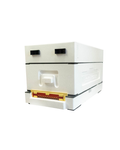 Нуклеусный пенополистирольный улей на 4 семьи BeeHome неокрашенный