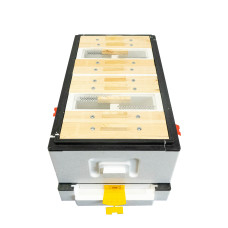 Нуклеусный пенополистирольный улей на 4 семьи BeeHome неокрашенный