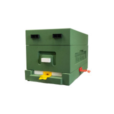 Нуклеусный пенополистирольный улей на 4 семьи BeeHome крашеный зеленый