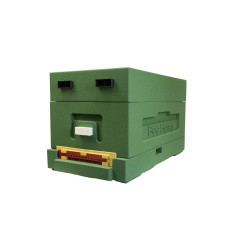 Нуклеусный пенополистирольный улей на 4 семьи BeeHome крашеный зеленый