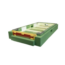 Нуклеусный пенополистирольный улей на 4 семьи BeeHome крашеный зеленый