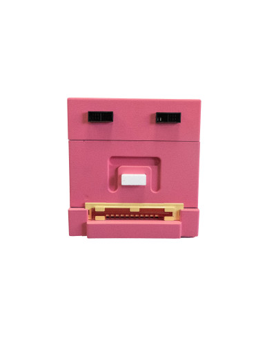 Нуклеусный пенополистирольный улей на 4 семьи BeeHome крашеный розовый