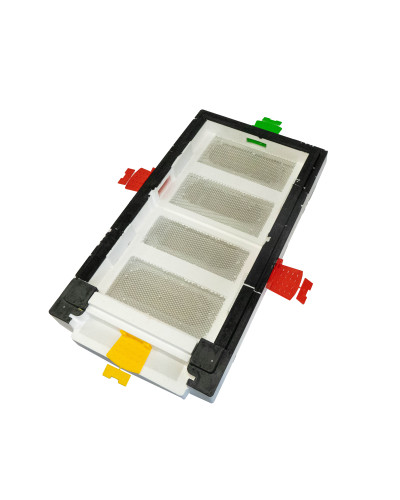 Нуклеусный пенополистирольный улей на 4 семьи BeeHome крашеный розовый