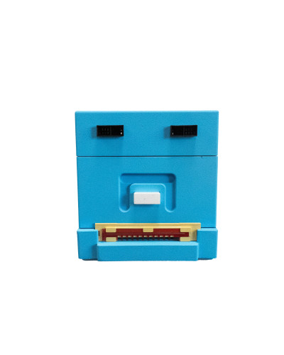 Нуклеусный пенополистирольный улей на 4 семьи BeeHome крашеный синий