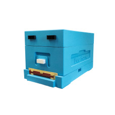 Нуклеусный пенополистирольный улей на 4 семьи BeeHome крашеный синий