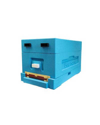 Нуклеусный пенополистирольный улей на 4 семьи BeeHome крашеный синий
