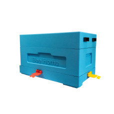 Нуклеусный пенополистирольный улей на 4 семьи BeeHome крашеный синий