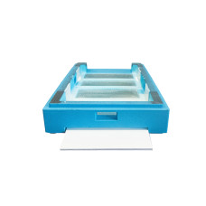 Нуклеусный пенополистирольный улей на 4 семьи BeeHome крашеный синий