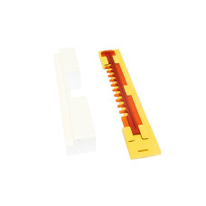 Дно пенополистирол 6 рамок гигиеническое деленное крашеное желтое