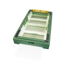 Дно пенополистирол 6 рамок гигиеническое деленное крашеное зеленое