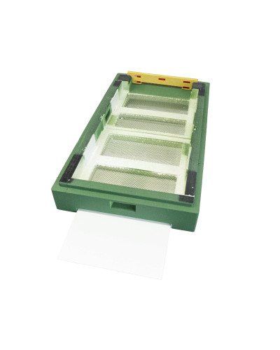 Дно пенополистирол 6 рамок гигиеническое деленное крашеное зеленое