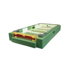 Дно пенополистирол 6 рамок гигиеническое деленное крашеное зеленое