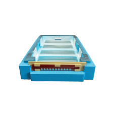 Дно пенополистирол 6 рамок гигиеническое деленное крашеное синее