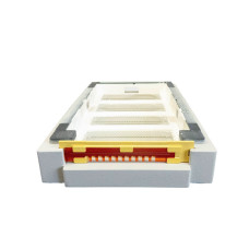 Дно пенополистирол 6 рамок гигиеническое деленное крашеное серое