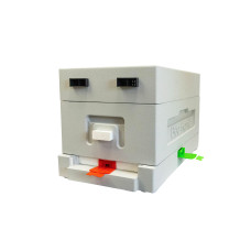 Нуклеусный улей пенополистирольный на 4 семьи BeeHome крашеный серый