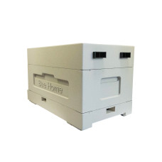 Нуклеусный улей пенополистирольный на 4 семьи BeeHome крашеный серый