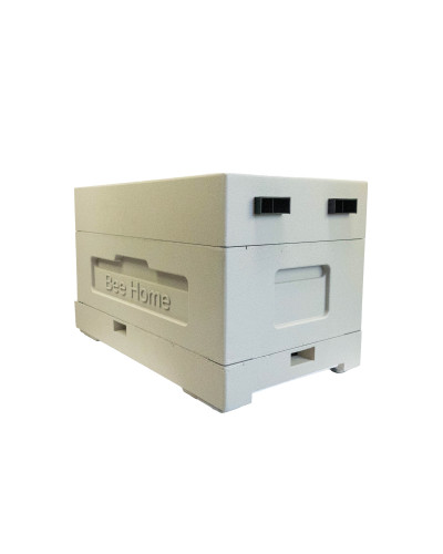 Нуклеусный улей пенополистирольный на 4 семьи BeeHome крашеный серый