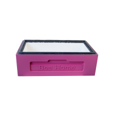Корпус улья на 6 рамок Дадан 1/2 Bee Home пенополистирол деленый крашеный (розовый)