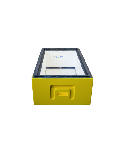 Корпус улья на 6 рамок Дадан 1/2 Bee Home пенополистирол деленый крашеный (желтый)