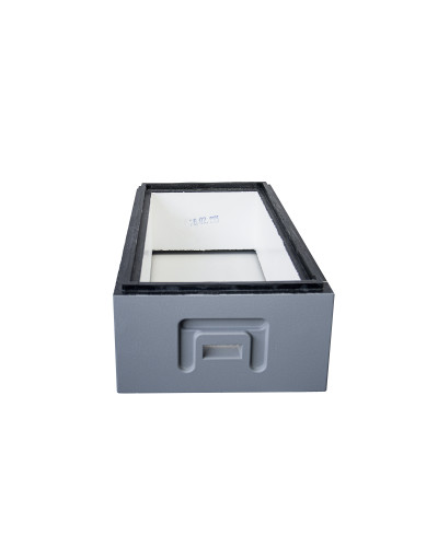 Корпус улья на 6 рамок Дадан 1/2 Bee Home пенополистирол деленный крашеный (серый)