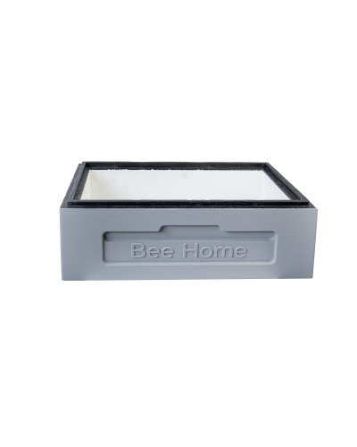 Корпус улья на 6 рамок Дадан 1/2 Bee Home пенополистирол деленный крашеный (серый)