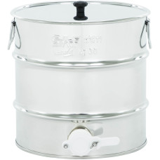 Відстійник нержавіючий 30 кг, з ручками, пластиковий клапан