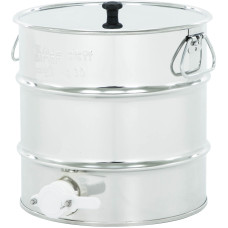 Відстійник нержавіючий 30 кг, з ручками, пластиковий клапан