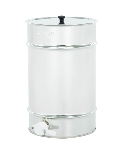 Відстійник нержавіючий 50 кг, пластиковий клапан