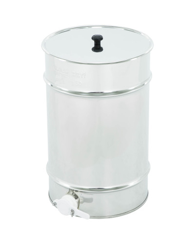 Відстійник нержавіючий 50 кг, пластиковий клапан
