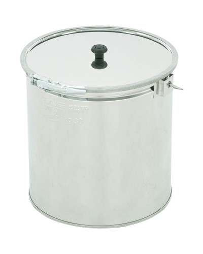 Відро нержавіюче 30 кг без сита, з хомутом