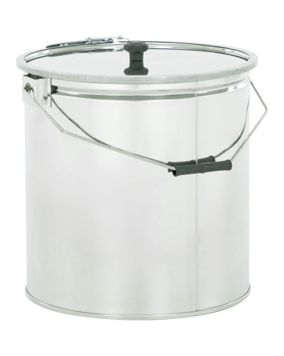Відро нержавіюче 30 кг без сита, з хомутом