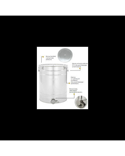 Відстійник нержав. 300л. (~420кг.) з клапаном нержав. 6/4 CLASSIC