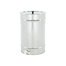 Відстійник нержавіючий 100 кг, пластиковий клапан