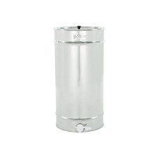 Відстійник нержавіючий 120 кг із ситом, пластиковий клапан