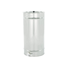 Відстійник нержавіючий 120 кг із ситом, пластиковий клапан