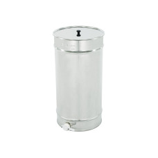 Відстійник нержавіючий 120 кг із ситом, пластиковий клапан