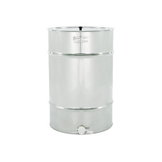 Відстійник нержавіючий 200 кг, пластиковий клапан