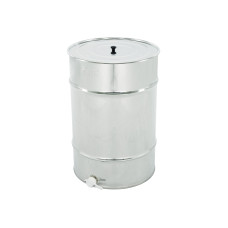 Відстійник нержавіючий 200 кг, пластиковий клапан
