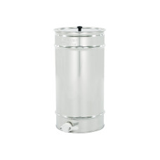 Відстійник нержавіючий 60 кг із ситом, пластиковий клапан