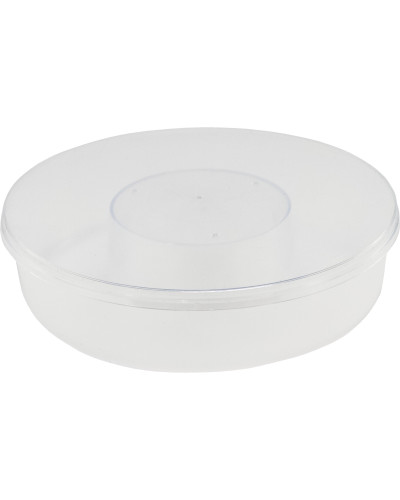 Годівниця кругла пластикова 1л. (ковпак та кришка в комплекті)