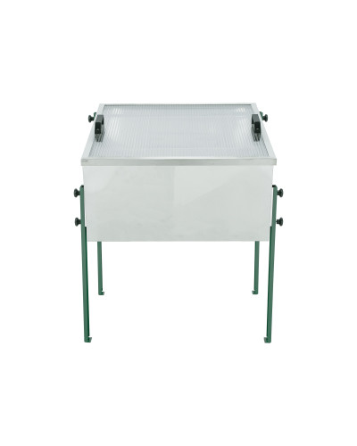 Воскотопка сонячна з нержавійки, 680×680 мм, з ніжками