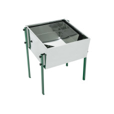 Воскотопка сонячна з нержавійки, 680×680 мм, з ніжками